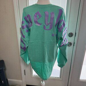 NWT Disneyland Teal & Purple Little Mermaid Theme Sweatshirt SZ Large